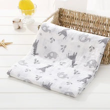 Load image into Gallery viewer, Baby Blanket Bath Towel Bamboo Swaddle Blanket Diaper Gauze Muslin Blanket 120 Baby Blankets Newborn Blanket Swaddle Cotton
