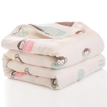 Load image into Gallery viewer, Baby Quilt Newborn Comforter Baby Six-layer Gauze Bath Towel For Children Baby Blankets(size 80*80)
