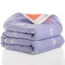 Load image into Gallery viewer, Baby Quilt Newborn Comforter Baby Six-layer Gauze Bath Towel For Children Baby Blankets(size 80*80)
