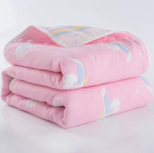 Load image into Gallery viewer, Baby Quilt Newborn Comforter Baby Six-layer Gauze Bath Towel For Children Baby Blankets(size 80*80)
