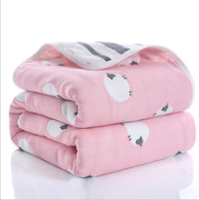 Load image into Gallery viewer, Baby Quilt Newborn Comforter Baby Six-layer Gauze Bath Towel For Children Baby Blankets(size 80*80)

