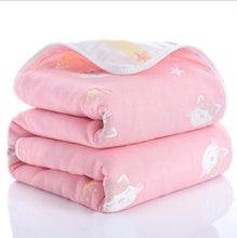 Load image into Gallery viewer, Baby Quilt Newborn Comforter Baby Six-layer Gauze Bath Towel For Children Baby Blankets(size 80*80)
